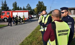 Ćwiczenia razem ze strażą pożarną na terenie powiatu Oławskiego