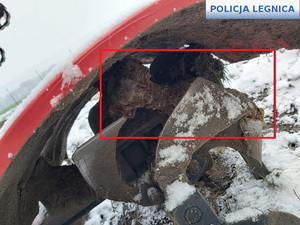 niewypał w zablokowanym urządzeniu rolniczym