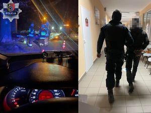 akcja nocna z pościgu policjantów
