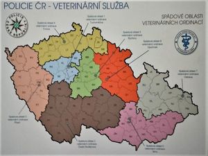 Mapa Republiki Czeskiej z podziałem administracyjnym