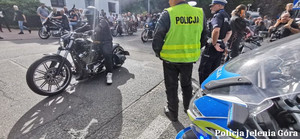 policyjne zabezpieczenie rajdu motocyklowego