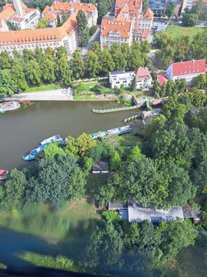 Wrocław widziany z helikoptera
