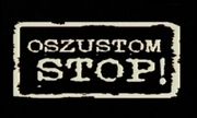 Grafika z napisem STOP OSZUSTOM