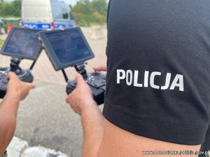 policyjne działania na autostradzie