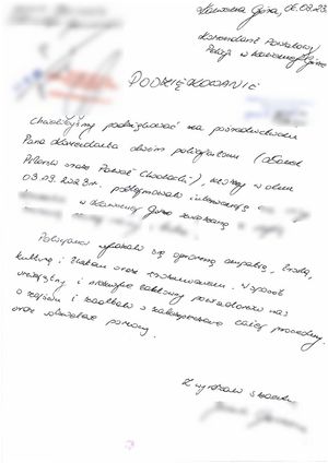 Podziękowania