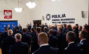 Uroczystości powierzenie obowiązków Zastępcy Komendanta Wojewódzkiego Policji we Wrocławiu