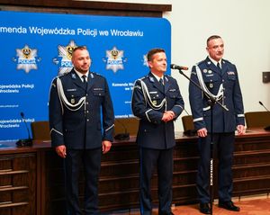 Uroczystości powierzenie obowiązków Zastępcy Komendanta Wojewódzkiego Policji we Wrocławiu