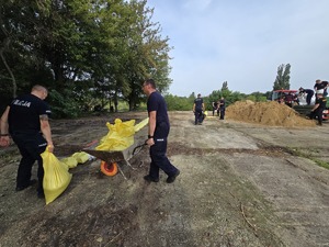 policjanci przy pracy