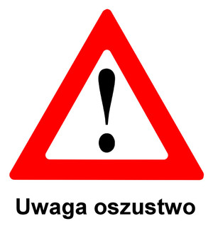 napis oszustwo