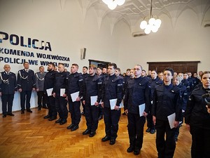 Ślubowanie policjantów