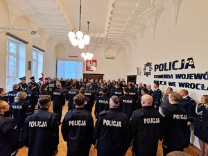 Ślubowanie policjantów