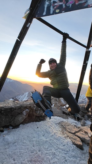 policjant zdobył szczyt  Afryki Północnej  Jebel Toubkal