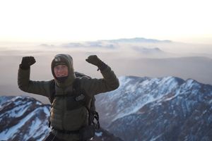 policjant zdobył szczyt  Afryki Północnej  Jebel Toubkal