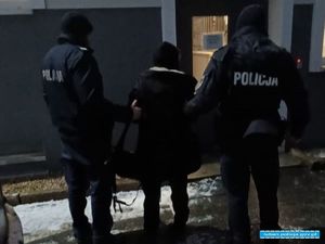 POLICJANCI I STRAŻNICY GRANICZNI PROWADZĄ ZATRZYMANYCH