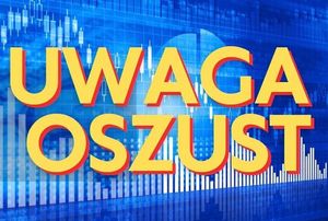 napis uwaga oszust