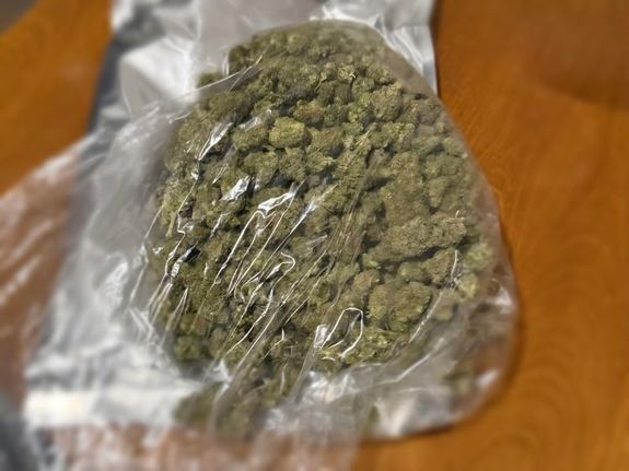 marihuana w woreczku foliowym