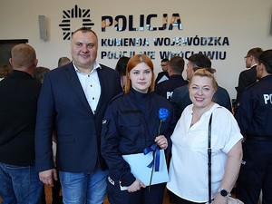 Ślubowanie nowo przyjętych policjantów