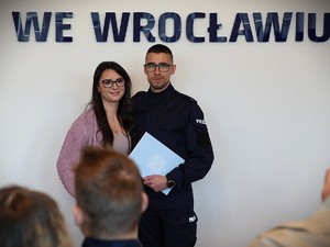 Ślubowanie nowo przyjętych policjantów