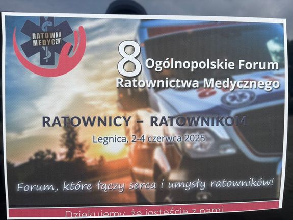 plakat na Forum Ratownictwa Medycznego