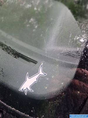 pęknięta szyba czołowa