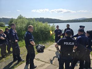policjanci podczas szkolenia