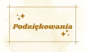 napis podziękowania