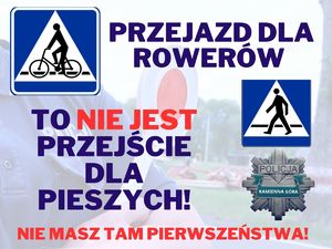 przejazd dla rowerów to nie przejście dla pieszych