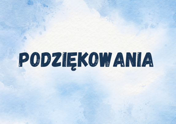 napis podziękowania
