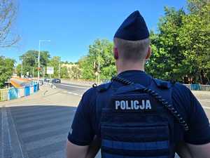 Policjant przy granicy
