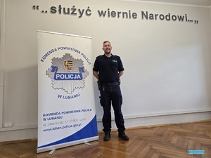 Policjant z Lubania na 10. miejscu w ogólnopolskim plebiscycie #SuperDzielnicowego 2025