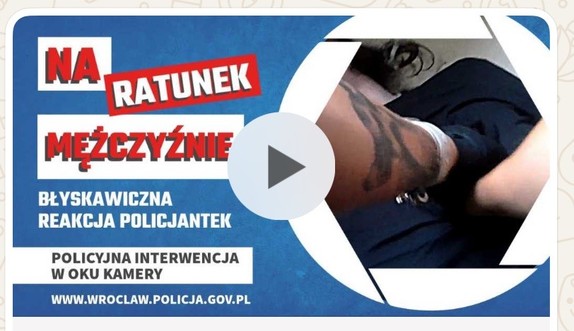 Wrocławskie policjantki ze Śródmieścia uratowały młodego mężczyznę, który chciał odebrać sobie życie [NAGRANIE]