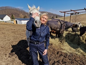 policjantka z koniem