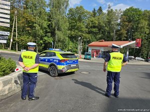 policjanci podczas zabezpieczenia Forum Ekonomicznego