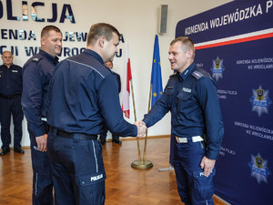 Wręczenie nagród i wyróżnień za udział w zawodach policyjnych na szczeblu wojewódzkim i krajowym