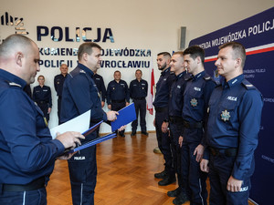 Wręczenie nagród i wyróżnień za udział w zawodach policyjnych na szczeblu wojewódzkim i krajowym