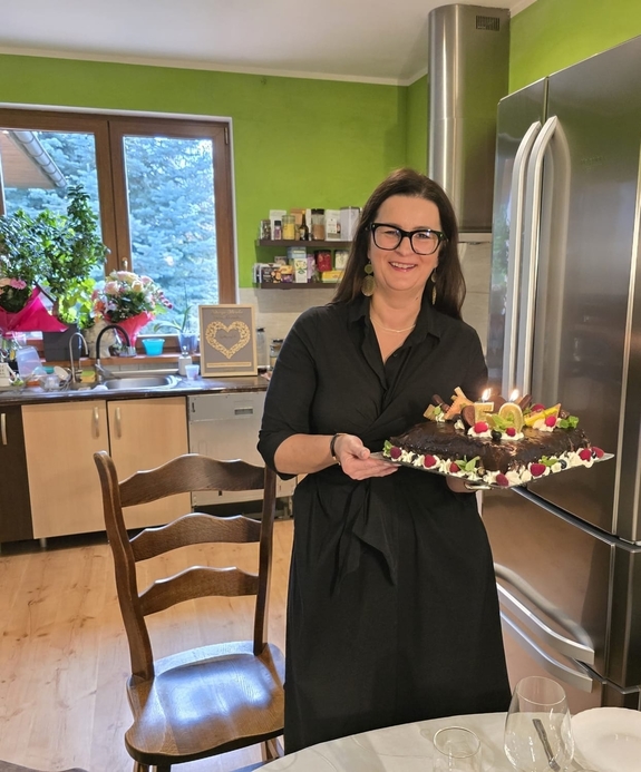 Delegacja zkładała życzenia solenizantce z okazji 50-urodzin