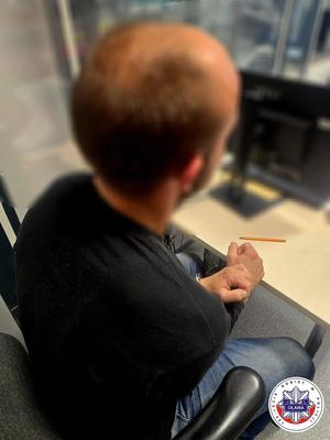 zatrzymany mężczyzna