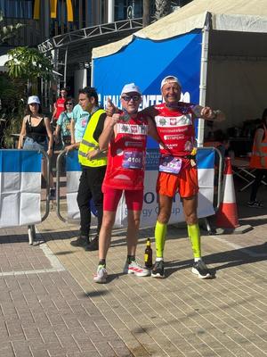 Policjanci z KWP we Wrocławiu promują IPA Games 2026 podczas Maratonu w Larnace