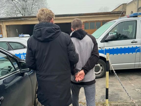 zatrzymany z policjantem