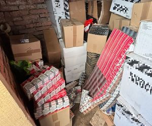 zabezpieczone wyroby tytoniowe w kartonach