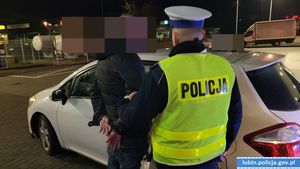 policjant podczas zdarzenia