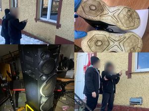 włamanie do świetlicy - kolaż zdjęć