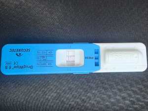 tester narkotykowy z pozytywnym wynikiem