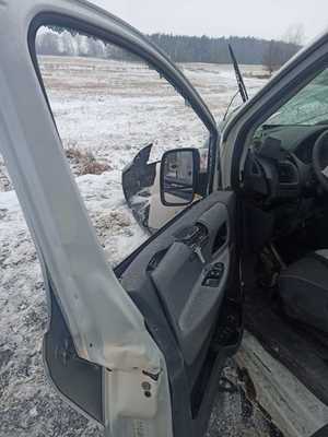 Kierowca stracił panowanie nad pojazdem – uderzył w przydrożne drzewo. W chwili zdarzenia jeden z pasażerów znajdował się w przestrzeni bagażowej