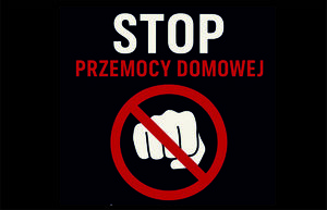 napis: stop przemocy domowej
