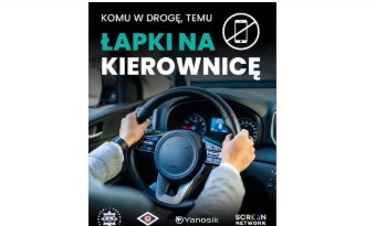 łapki na kierownicę