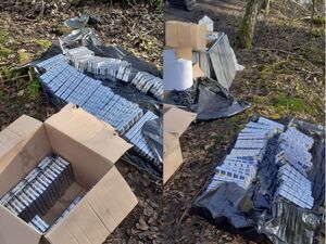 Nielegalne papierosy, tytoń i podrabiana odzież zabezpieczone przez policjantów ze Zgorzelca