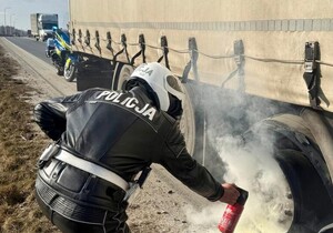 pożar ciężarówki