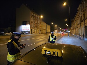 nocne kontrole drogowe taksówek