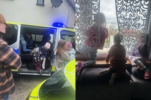 Wizyta policjantów w rodzinie zastępczej